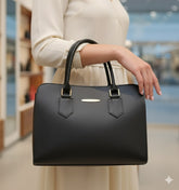 Eleganza Structured Top-Handle Bag | Luxury Shoulder Crossbody Handbag | Luxury Top Handle Bag | Elegant Ladies Purse | Fashionable Crossbody | Small Structured Bag | Evening Clutch Bag