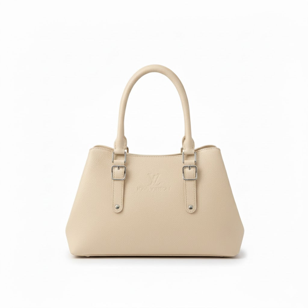 Luxury Soft Leather Shoulder Bag - Classic Women's Tote Handbag | Durable Work Bag Women | Minimalist Classic Handbag | Comfortable Shoulder Bag | Everyday Leather Tote | Buttery Soft Leather Bag