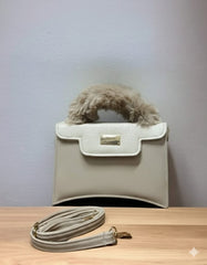 Structured Box Ladies Handbag - Versatile Top Handle Shoulder Bag | Chic Geometric Box Bag | Rigid Crossbody Purse | Formal Ladies Satchel | Minimalist Top Handle Bag | Structured Vegan Leather Handbag