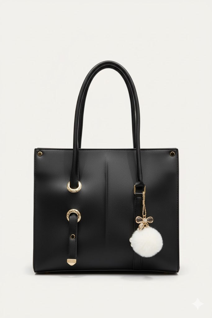 Classic Elegance Tote Bag | Women's Professional Shoulder Handbag | Work Tote for Women | Everyday Ladies Bag | Large Capacity Handbag | Structured Shoulder Bag