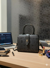 Floral Stitch Tote Bag for Women | Elegant Embroidered Top Handle Purse | Ladies Embroidered Handbag | Floral Stitch Shoulder Bag | Designer Inspired Tote | Unique Stitch Detail Purse | Elegant Day Bag Women