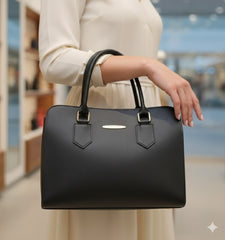 Eleganza Structured Top-Handle Bag | Luxury Shoulder Crossbody Handbag | Luxury Top Handle Bag | Elegant Ladies Purse | Fashionable Crossbody | Small Structured Bag | Evening Clutch Bag