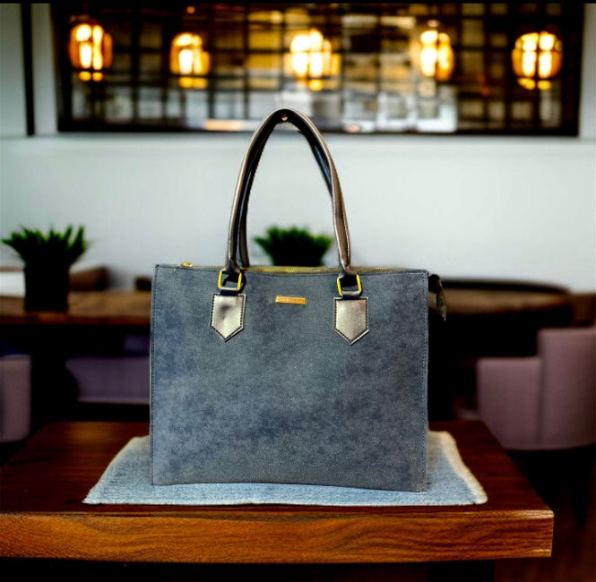 Royal Collection Structured Leather Tote | Laptop & Work Bag for Women | Professional Tote | Structured Work Bag | Neutral Leather Handbag | Everyday Business Bag | Chic Commuter Purse