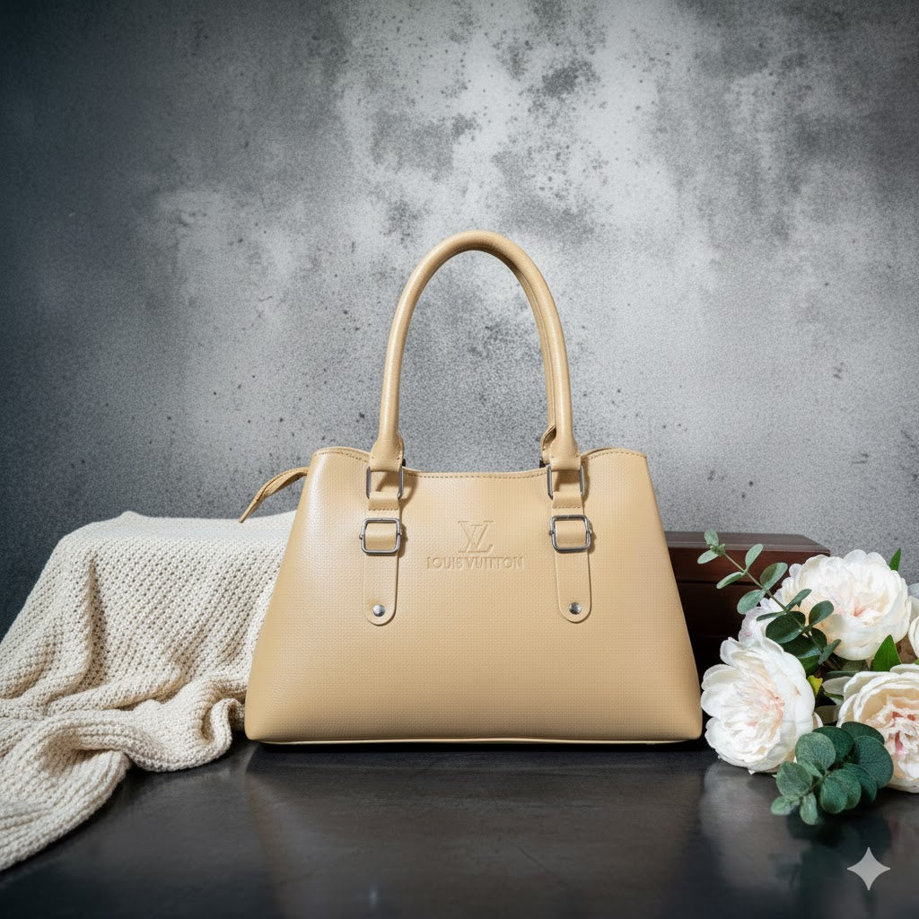 Luxury Soft Leather Shoulder Bag - Classic Women's Tote Handbag | Durable Work Bag Women | Minimalist Classic Handbag | Comfortable Shoulder Bag | Everyday Leather Tote | Buttery Soft Leather Bag