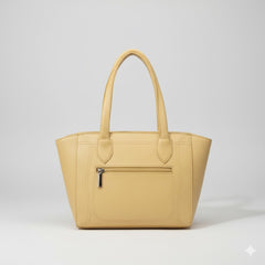 Everyday Leather Shoulder Bag with Exterior Zip Pocket - Versatile Women's Purse | Practical Leather Handbag | Crossbody Zip Pocket Bag | Ladies Daily Shoulder Bag | Soft Leather Everyday Bag