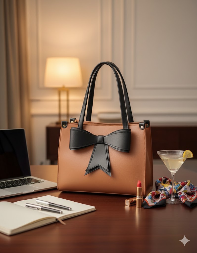 Aesthetic Bow Charm Tote Bag | Cute Canvas Shoulder Bag for Women | Aesthetic Tote Bag | Canvas Shoulder Bag | Cute Tote Bag | Large Capacity Handbag | Women's Bow Purse