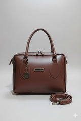 Dual-Zip Crossbody Bag for Women | Stylish PU Leather Shoulder Purse | Ladies Dual Zipper Bag | PU Leather Crossbody Purse | Multi-Compartment Shoulder Bag | Everyday Fashion Handbag | Small Travel Crossbody