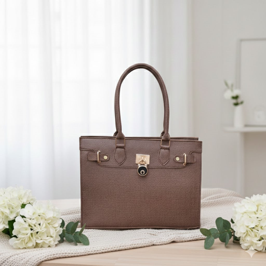 M&S Collection Women's Faux Leather Tote Bag - Stylish & Practical Shoulder Bag | Ladies Everyday Bag | Women's Vegan Leather Purse | M&S Quality Handbag