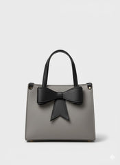 Aesthetic Bow Charm Tote Bag | Cute Canvas Shoulder Bag for Women | Aesthetic Tote Bag | Canvas Shoulder Bag | Cute Tote Bag | Large Capacity Handbag | Women's Bow Purse