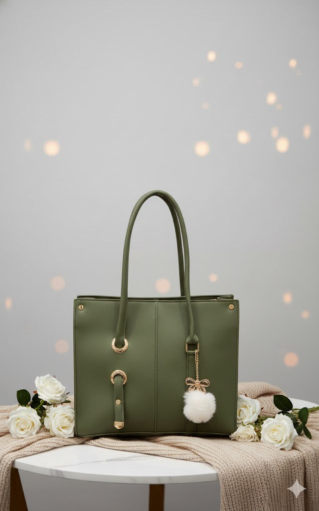 Classic Elegance Tote Bag | Women's Professional Shoulder Handbag | Work Tote for Women | Everyday Ladies Bag | Large Capacity Handbag | Structured Shoulder Bag