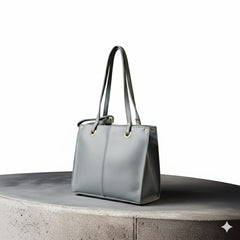 "Double Eye" Ladies' Tote Handbag | Chic PU Leather Shoulder Bag | Chic Women's Tote | Everyday Shoulder Bag | PU Leather Carryall | Fashion Double Handle Bag | Designer Look Tote Purse