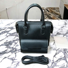 Vegan Leather Work Tote Bag for Women - Chic Everyday Handbag with Zip Closure