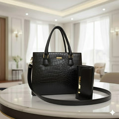 Luxury Crocodile Box Handbag for Women | Top Handle Purse | Structured Top Handle Purse | Ladies Handbag | Women