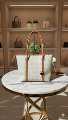 MK Signature Tote Bag for Ladies - Designer Shoulder Purse | Luxury Handbags for Girls |  Casual Shoulder Bag Women | New Design Ladies Purse | Fashionable Tote for Women