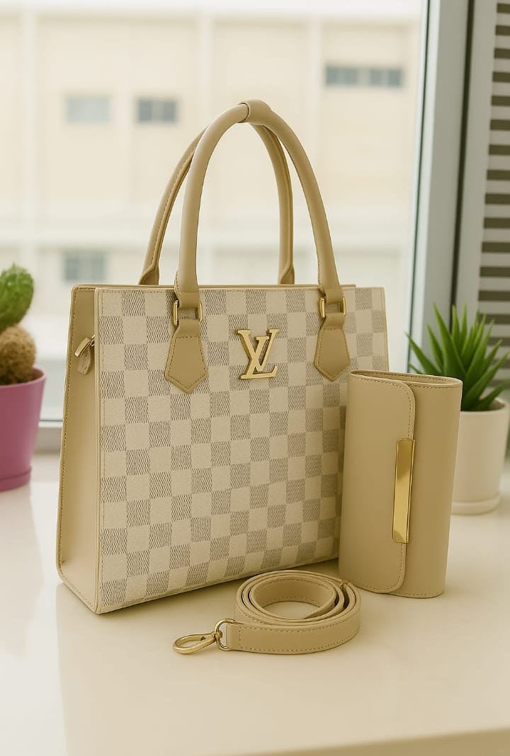 LV Royal Check Tote Hand Bags