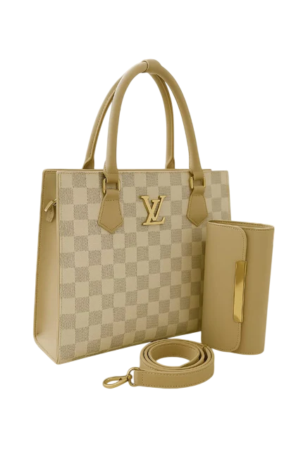LV Royal Check Tote Hand Bags