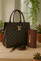 LV Royal Check Tote Hand Bags