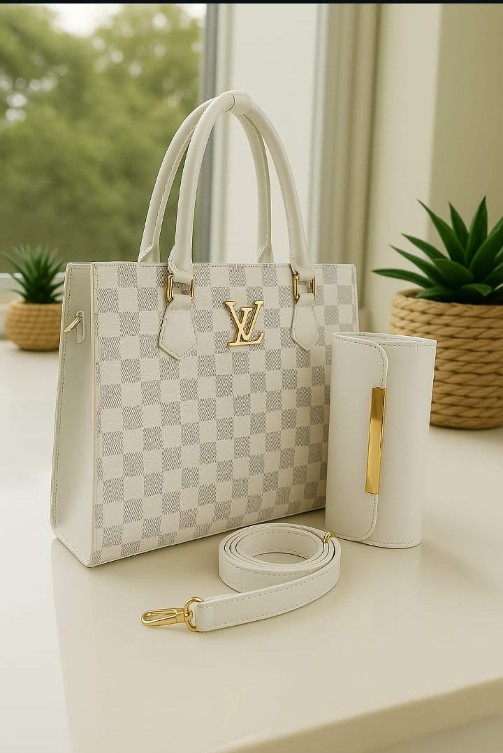 LV Royal Check Tote Hand Bags