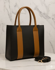 Classic Dual-Tone Flap Box Handbag