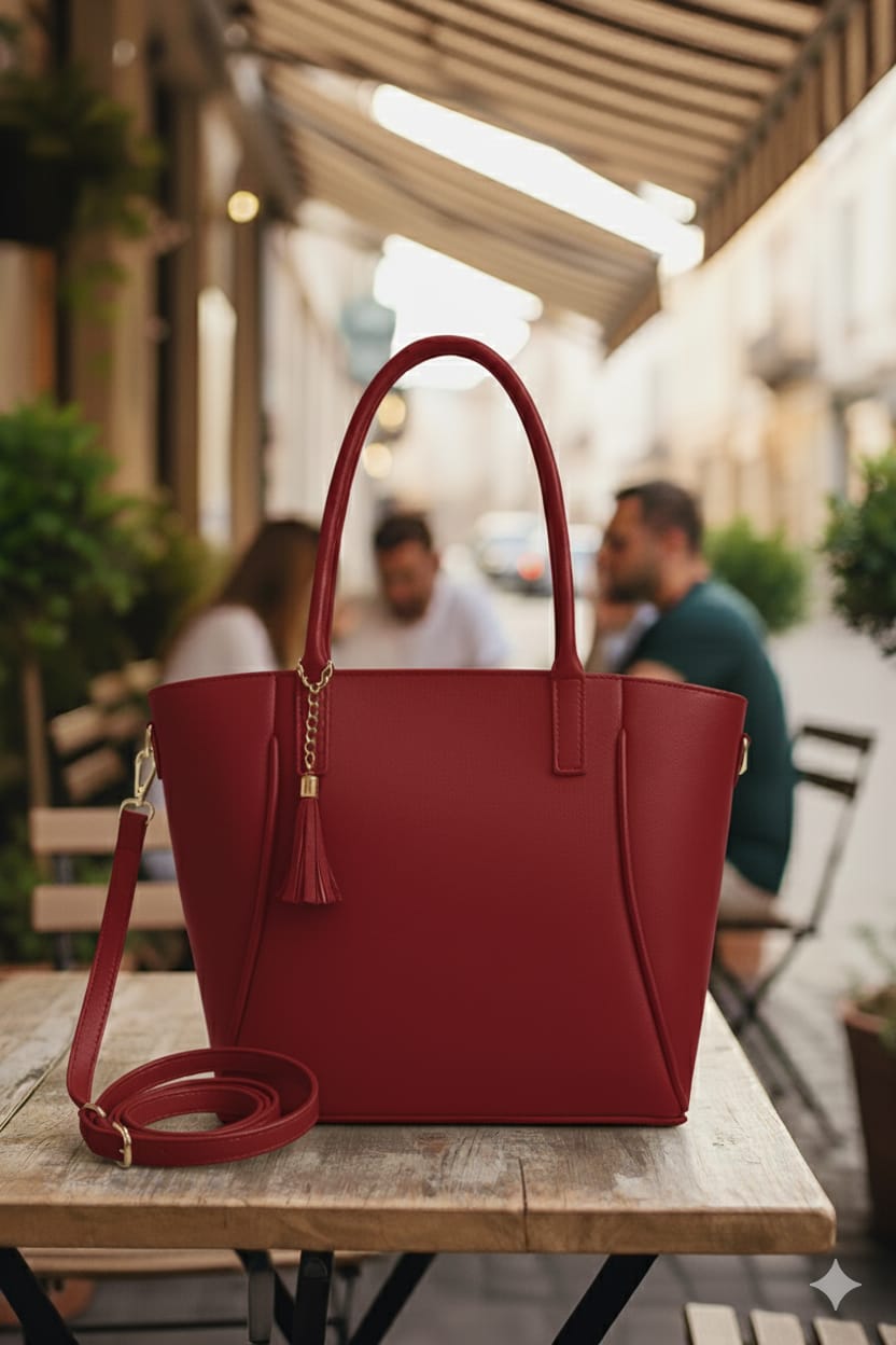 LuxeTan Leather Tote Hand Bags