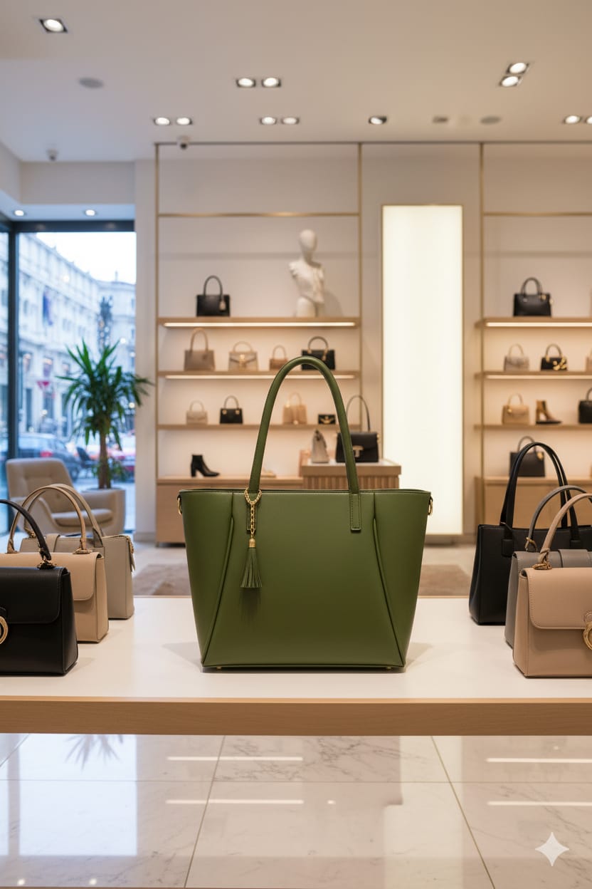 LuxeTan Leather Tote Hand Bags