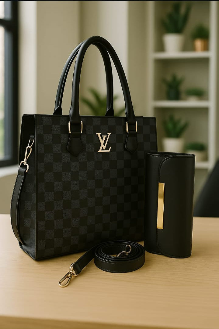 LV Royal Check Tote Hand Bags