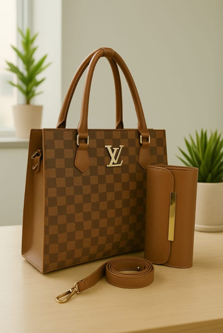 LV Royal Check Tote Hand Bags