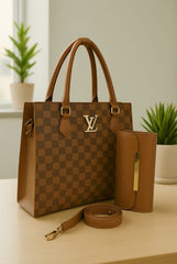 LV Royal Check Tote Hand Bags