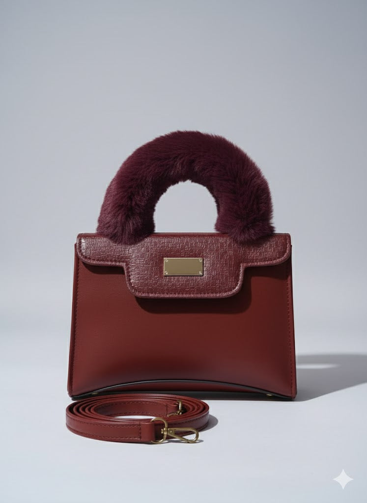 Structured Box Ladies Handbag - Versatile Top Handle Shoulder Bag | Chic Geometric Box Bag | Rigid Crossbody Purse | Formal Ladies Satchel | Minimalist Top Handle Bag | Structured Vegan Leather Handbag