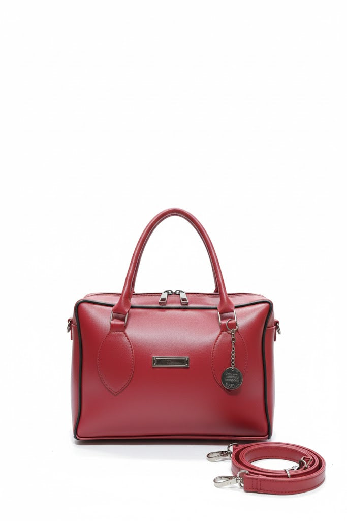 Dual-Zip Crossbody Bag for Women | Stylish PU Leather Shoulder Purse | Ladies Dual Zipper Bag | PU Leather Crossbody Purse | Multi-Compartment Shoulder Bag | Everyday Fashion Handbag | Small Travel Crossbody