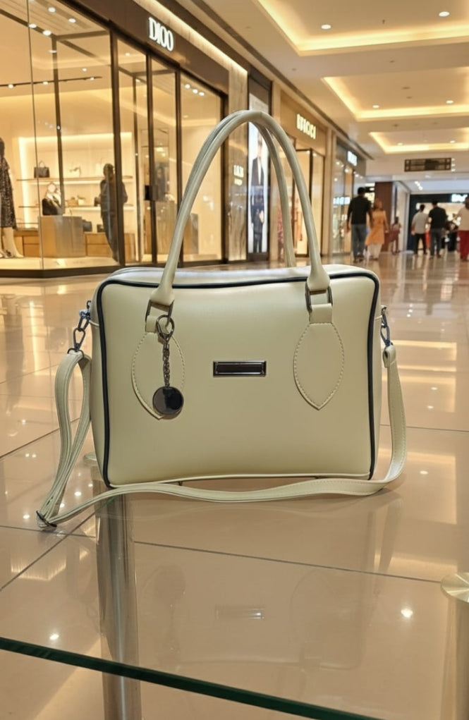 Dual-Zip Crossbody Bag for Women | Stylish PU Leather Shoulder Purse | Ladies Dual Zipper Bag | PU Leather Crossbody Purse | Multi-Compartment Shoulder Bag | Everyday Fashion Handbag | Small Travel Crossbody