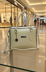 Dual-Zip Crossbody Bag for Women | Stylish PU Leather Shoulder Purse | Ladies Dual Zipper Bag | PU Leather Crossbody Purse | Multi-Compartment Shoulder Bag | Everyday Fashion Handbag | Small Travel Crossbody