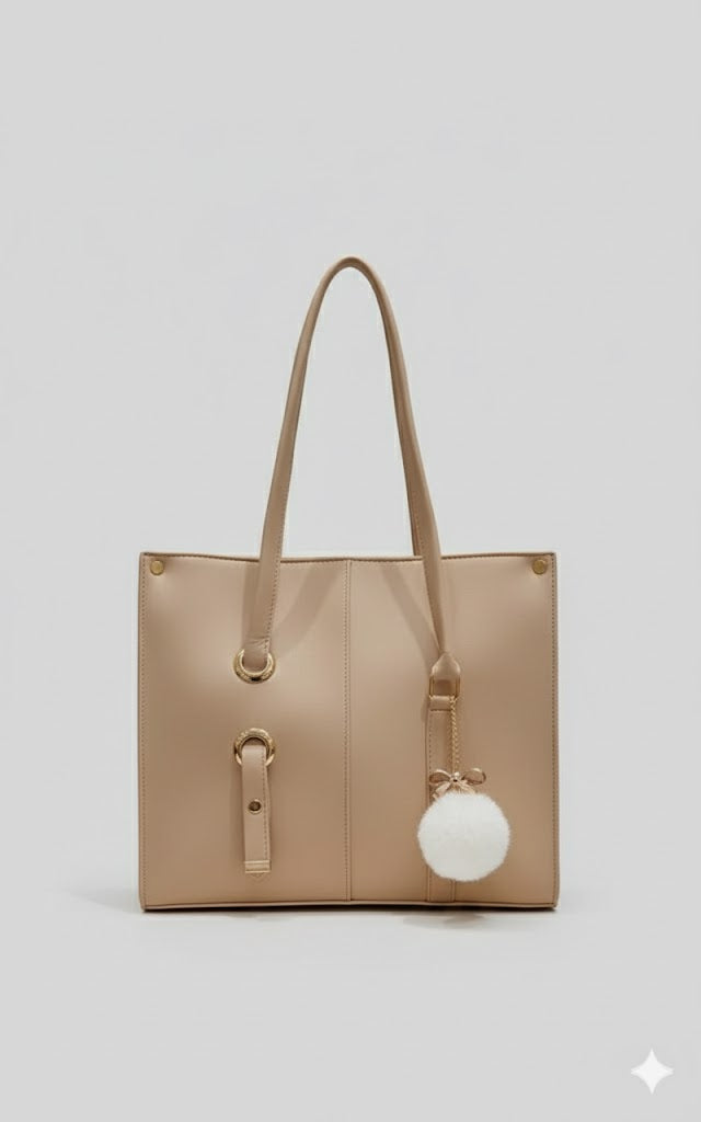 Classic Elegance Tote Bag | Women's Professional Shoulder Handbag | Work Tote for Women | Everyday Ladies Bag | Large Capacity Handbag | Structured Shoulder Bag