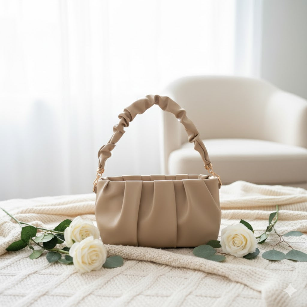 Elora Puffy Shoulder Bag for Women | Quilted, Soft & Trendy Handbag | Padded puffer tote bag | Soft quilted shoulder bag | Casual cloud bag women | Lightweight everyday purse | Trendy nylon puffy handbag