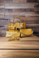 5-Piece Maroon Handbag Set: Versatile Shoulder Bag, Purse, & Clutch Combo | Bag Set | 5-in-1 Bag Combo | Ladies Shoulder Purse | Versatile Crossbody Set | Matching Handbag Wallet